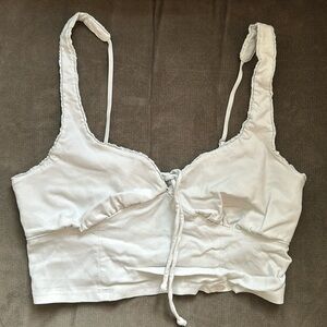 White crop top